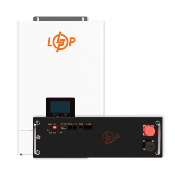 Комплект резервного живлення LogicPower ДБЖ W6000 + літієва (LiFePO4) батарея 5120 Вт/год (37760+38129 100 Ah)