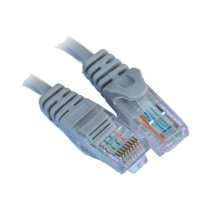 Патч-корд Gear СAT5E UTP 24 AWG 7м, сірий