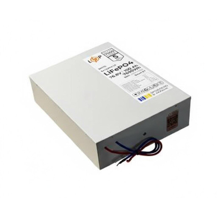 Акумулятор LP LiFePO4 76,8V - 100 Ah (7680Wh) (BMS 200/100А) метал Smart BT