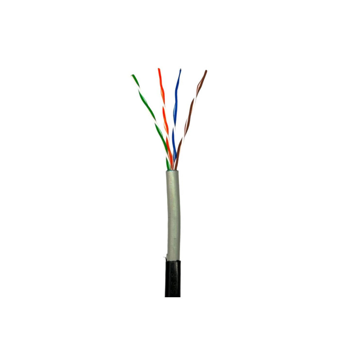 Кабель мережевий кручена пара для зовнішніх робіт Gear CAT.5E UTP-CU-4Px2x0.51 Outdoor PVC+PE