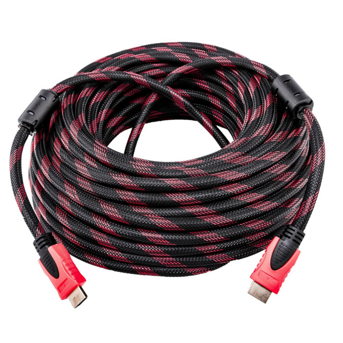 Кабель HDMI-HDMI Ver 1.4 для 3D 20 м (додаткове обплетення)
