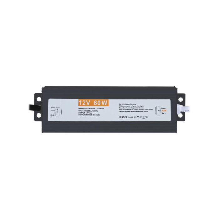 Імпульсний блок живлення герметичний GreenVision GV-12V5А-W (60W)