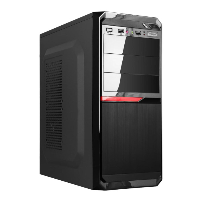Комп'ютерний корпус LP 2111 - 400W 8 см black case chassis cover 2xUSB2.0, 1xUSB3.0 Уцінка