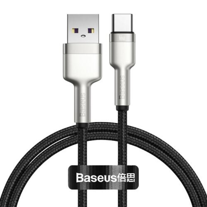 Кабель Baseus Cafule USB 2.0 to Type-C 66W 1M Чорний (CAKF000101)