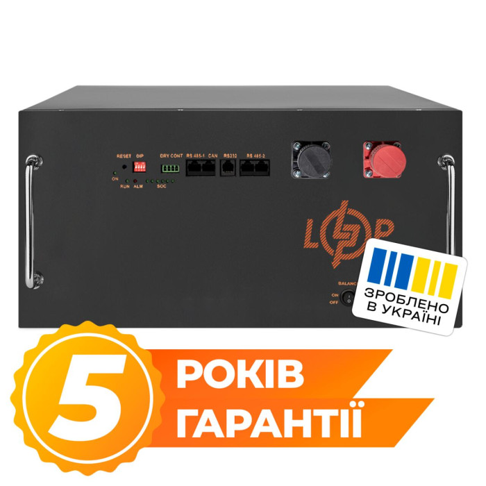 Акумулятор LP LiFePO4 51,2V - 230 Ah (11776Wh) (BMS JK 200A/100A) RM RS485/CAN BL