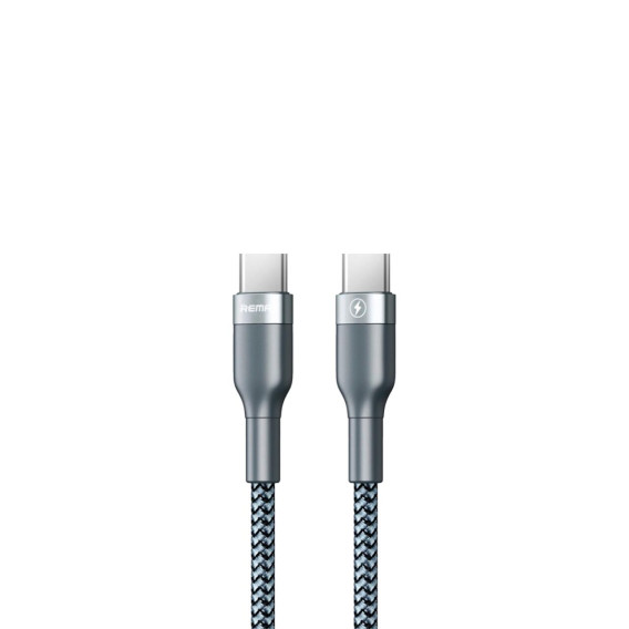 Кабель Remax Sury 2 Type-C to Type-C PD 3А 1M Серый (RC-010-s)