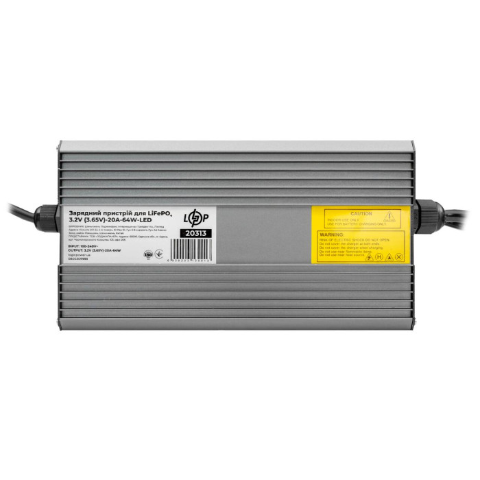 Зарядний пристрій для LiFePO4 комірок 3.2V (3.65V)-20A-64W-LED
