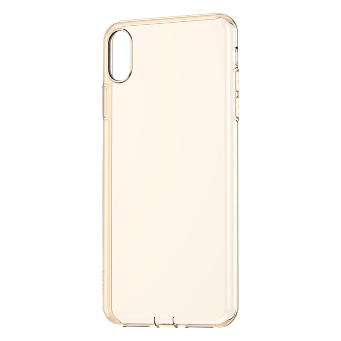 Чохол Baseus для iPhone Xs Max Simplicity Прозорий Золотий (ARAPIPH65-A0V)