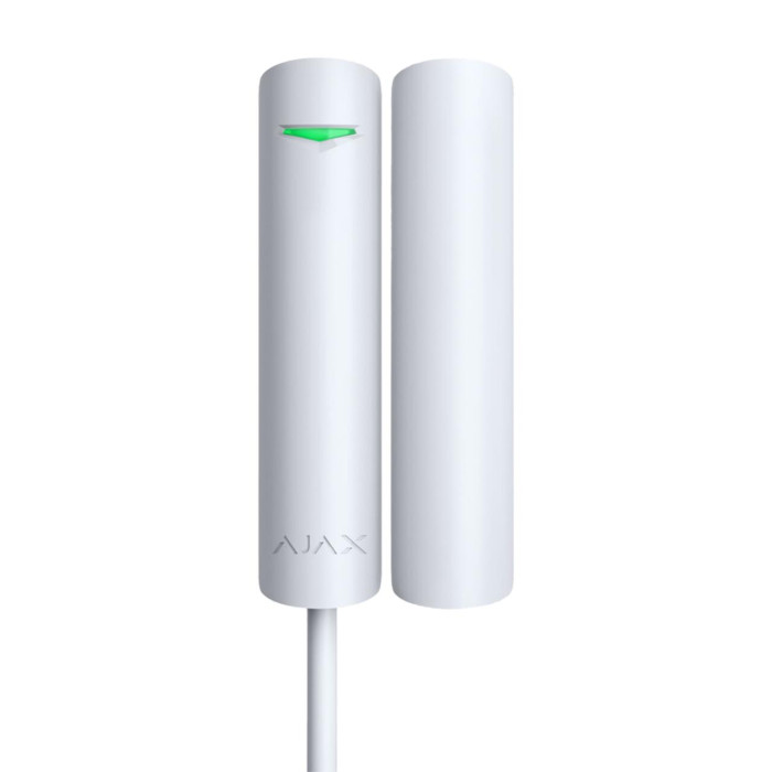 Дротовий датчик відкриття для приміщень AJAX DoorProtect Fibra (white)