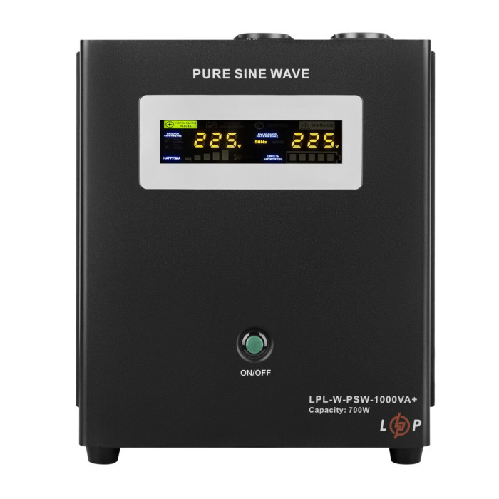 ДБЖ LP LPL-W-PSW-1000VA+ (700Вт) 10A/30A з правильною синусоїдою 12V