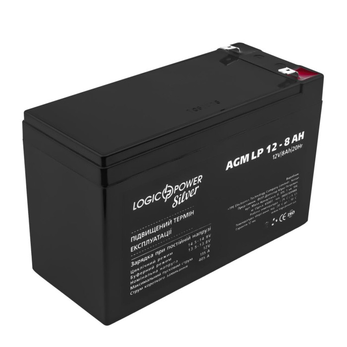 Акумулятор AGM LP 12V - 8 Ah Silver