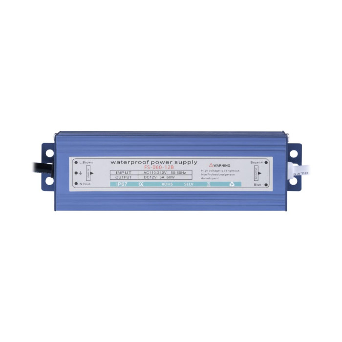 Імпульсний блок живлення герметичний GV-12V5А (60W)