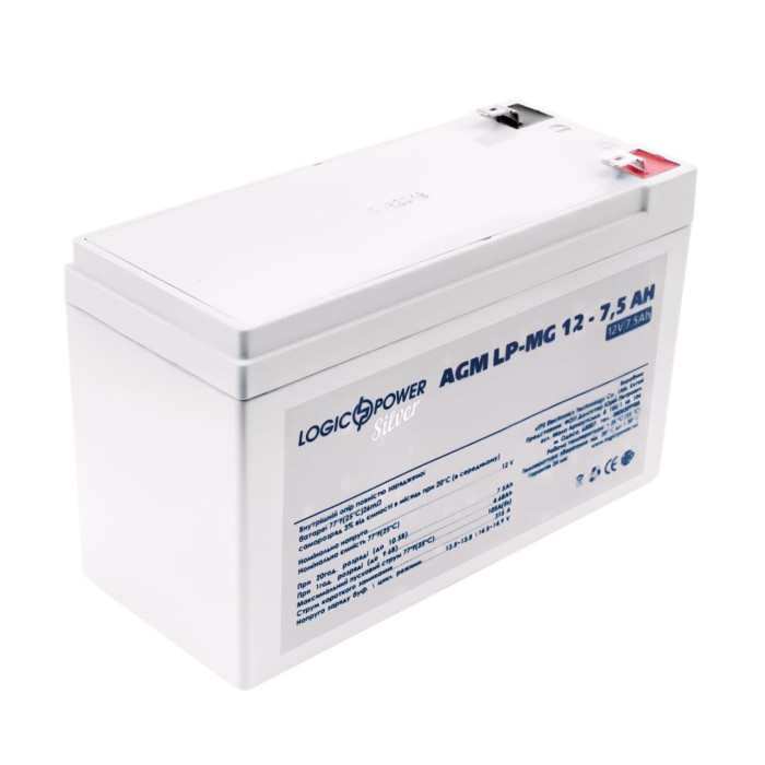 Акумулятор мультигелевий LP-MG 12V - 7.5 Ah Silver