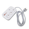 Мережевий фільтр (подовжувач) LP F65WG4 (3x230V-3520W, 2xUSB-60W, 2xType-C 65W QC/PD)
