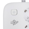 Мережевий фільтр (подовжувач) LP F65WG4 (3x230V-3520W, 2xUSB-60W, 2xType-C 65W QC/PD)