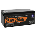 Акумулятор LP LiFePO4 25,6V - 230 Ah (5888Wh) (Smart BMS 150А) з BT пластик