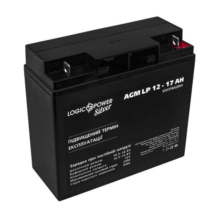 Акумулятор AGM LP 12V - 17 Ah Silver