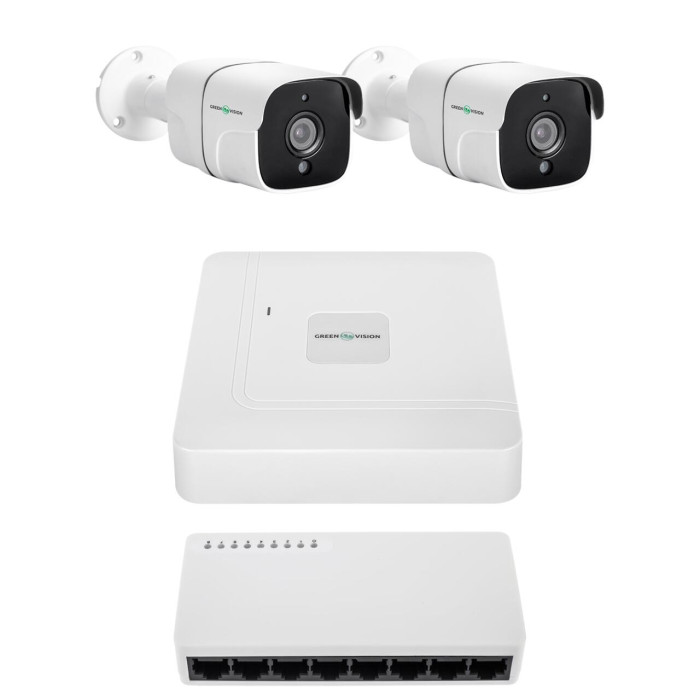 Комплект відеоспостереження на 2 камери GV-IP-K-W97/2 4MP