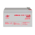 Акумулятор гелевий LPM-GL 12V - 7.2 Ah Уцінка 08.2024