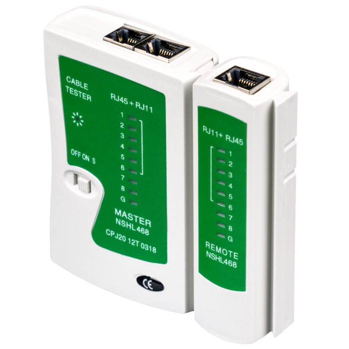 Тестер кабельний для RJ45 і RJ12 LP-468N