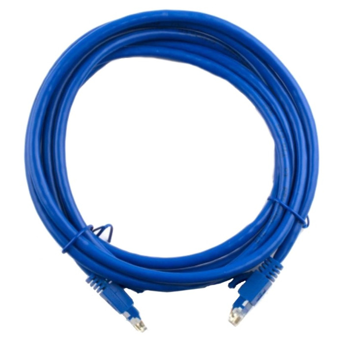 литий, UTP, RJ45, Cat.5e, 1m, синій, Cu (мідь)(PCR-CU/1Be) Патч-корд RITAR