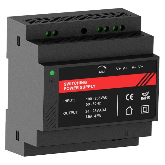 Джерело безперебійного живлення Kraft PSU-24015DIN(P)
