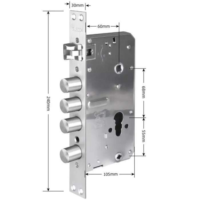Врізна частина SEVEN LOCK 6068R (Round)