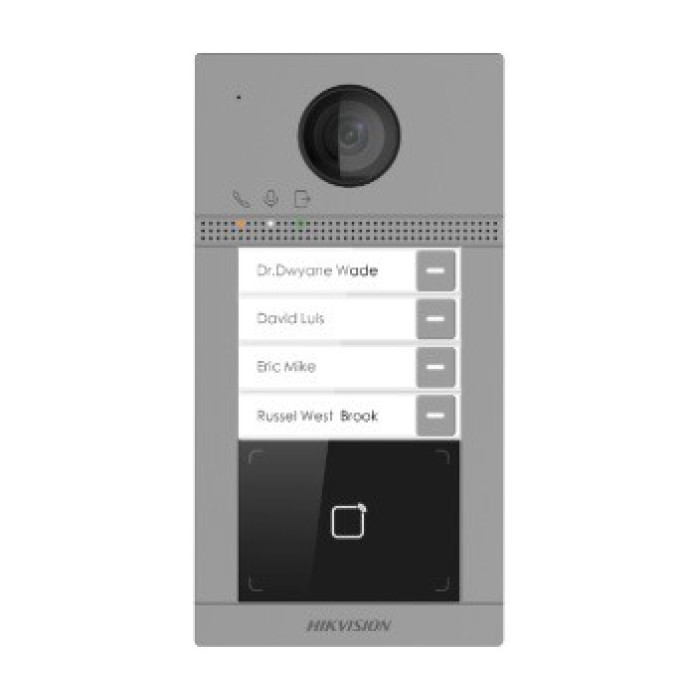 2Мп IP виклична панель з Wi-Fi Hikvision DS-KV8413-WME1(B)/Surface/Flush