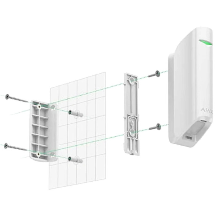 Кріпильна панель Ajax Smartbracket MotionProtect Curtain white