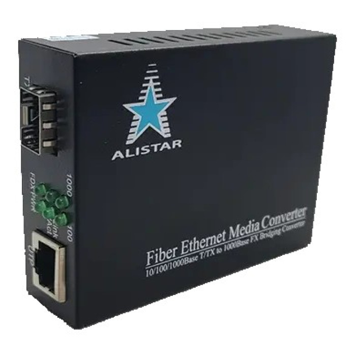 Медіаконвертор ALISTAR X1S 1G 10/100/1000BASE-T RJ-45 - SFP Slot 1000Base-SX/LX