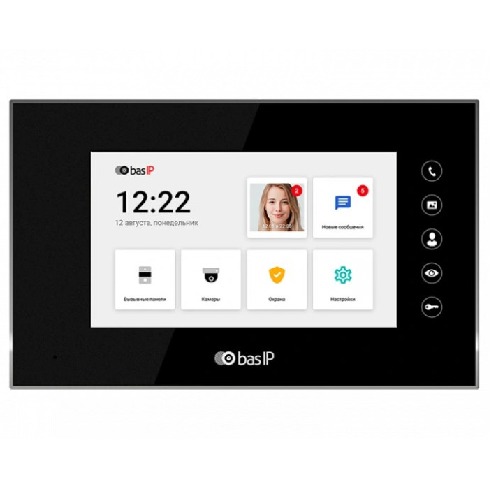 Відеодомофон Bas IP BAS-IP AQ-07LL (black) (BAS-IP)