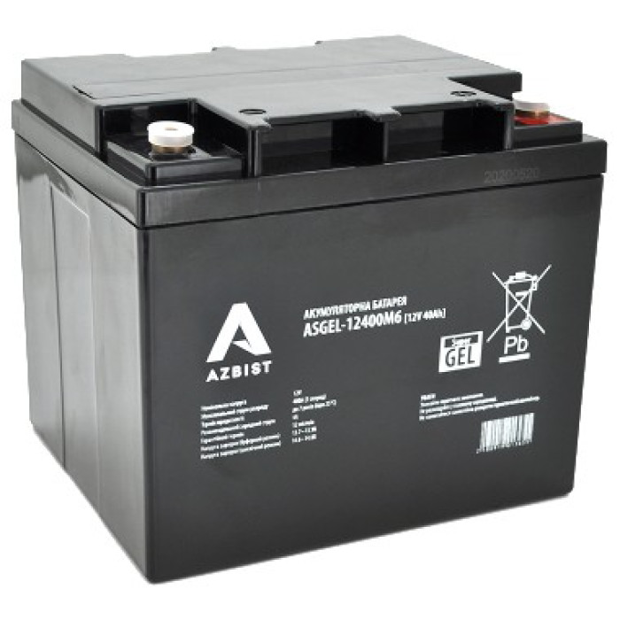 Акумуляторна батарея AZBIST Super GEL ASGEL-12400M6 12V 40Ah