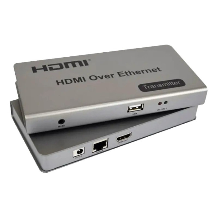 Активний приймач/передавач HDMI-USB +IR по RJ45 до 120 м Atis Комплект HDMI-USB