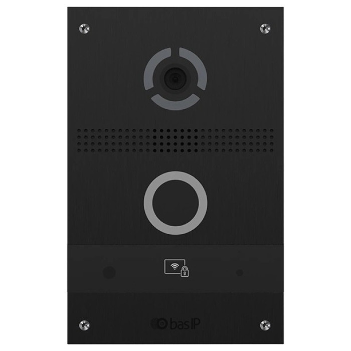 IP панель виклику з розпізнаванням облич і зчитувачем UKEY Bas IP Bas-IP AV-08FB black