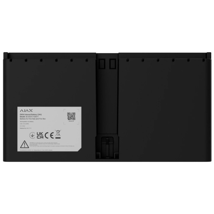 Акумулятор Ajax EN54 Internal Battery (24h) black для Fire Hub і Fire Rex