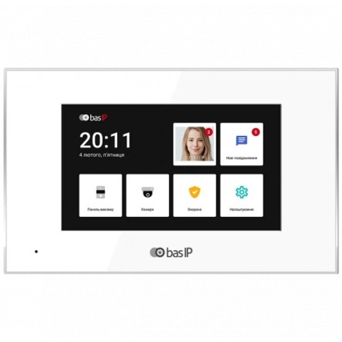 Відеодомофон Bas IP BAS-IP AQ-07LL (white)