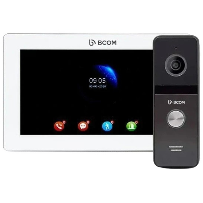 Комплект відеодомофона BCOM BD-770FHD White Kit