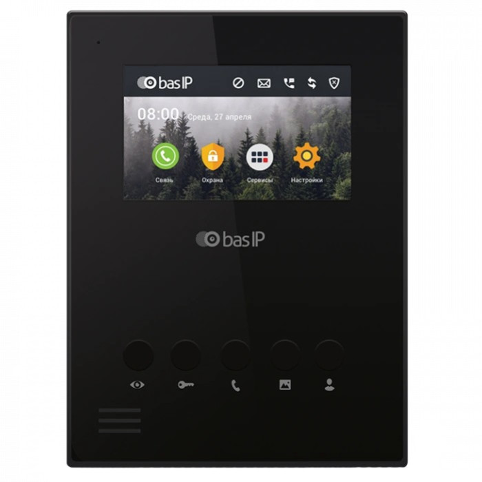 Відеодомофон Bas IP Bas-IP AU-04LA black