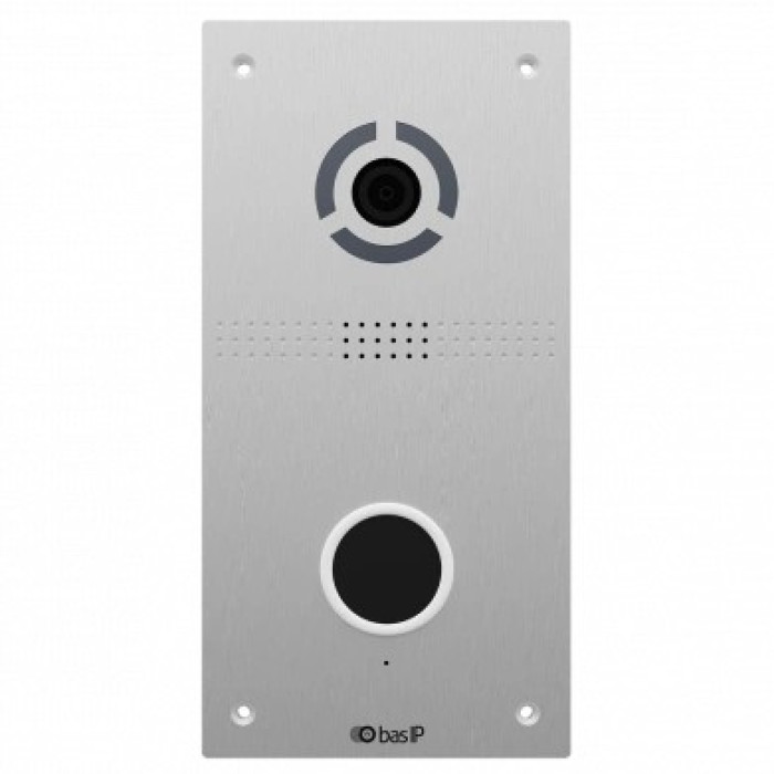 IP панель виклику з безконтактною кнопкою виклику Bas IP Bas-IP AV-05FD silver
