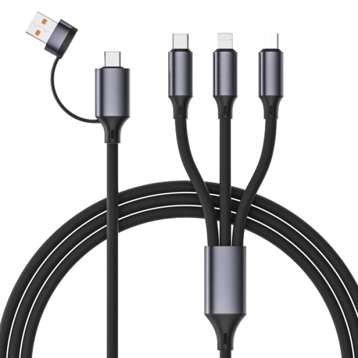 Кабель Cablexpert Cablexpert USB A/C-тато/Lightning/Micro/Type-C 1.5 м