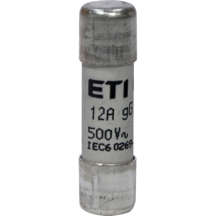 Запобіжник ETI CH10x38 gG 12A 500V