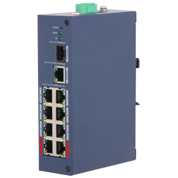 Комутатор 10 портів керований Dahua DH-CHS4110-8ET-110 PoE
