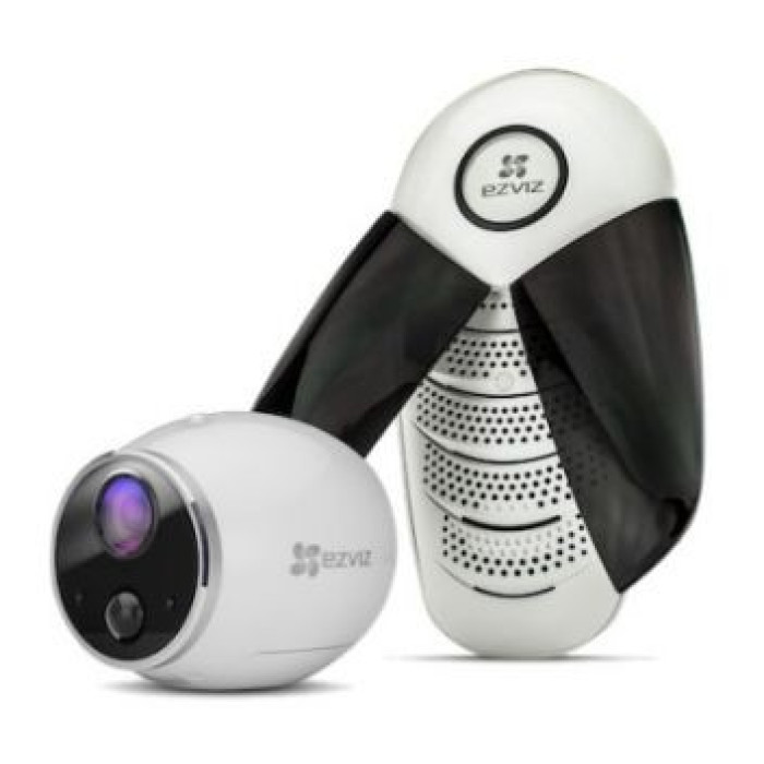 1Mп Wi-Fi камера на батарейках EZVIZ з базовою станцією Ezviz CS-W2S-EUP-B1