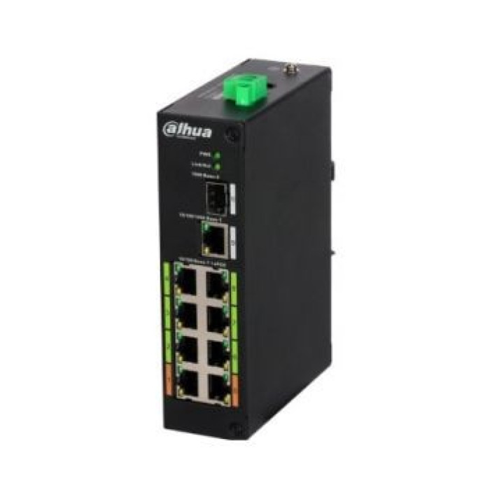 8-портовий ePoE комутатор Dahua DH-LR2110-8ET-120