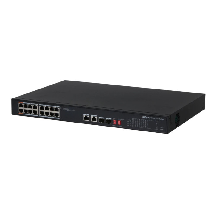 16-портовий некерований PoE Dahua DH-PFS3218-16ET-135