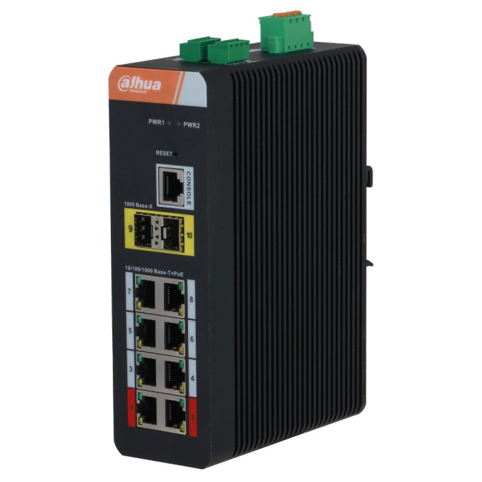 8-портовий гігабітний з PoE Dahua DH-PFS4210-8GT-DP