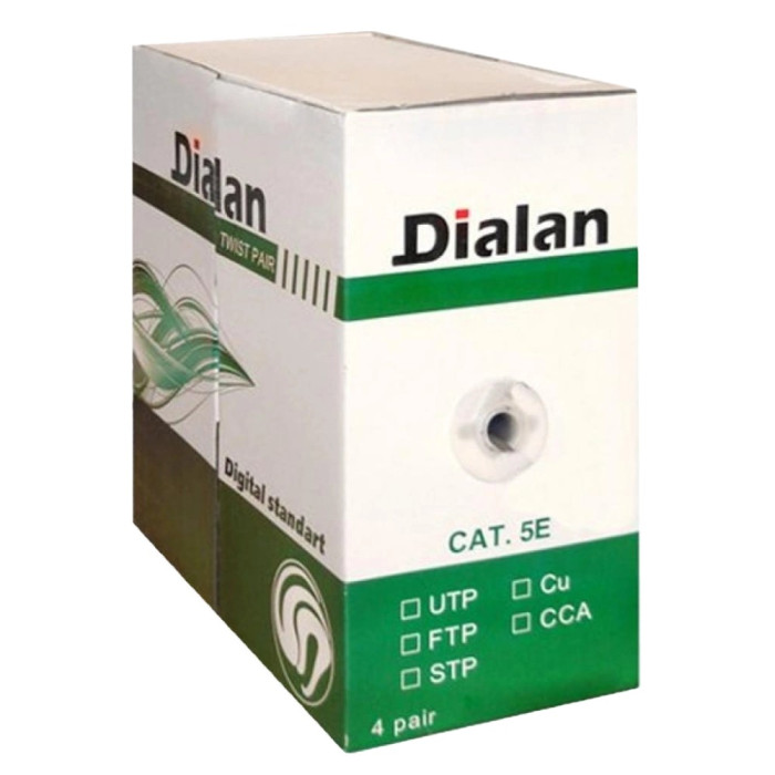 Кабель Dialan UTP Сat.5Е 4PR CU PE Outdoor 305 м