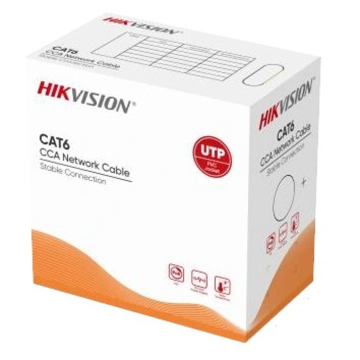 Кабель Hikvision Hikvision DS-1LN6UU/CCA CAT6 U/UTP grey (305м)