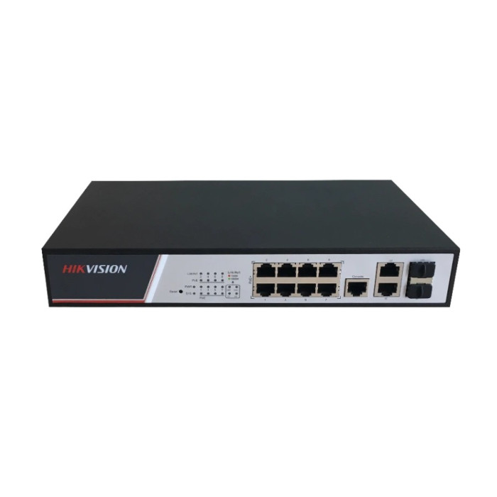 Комутатор 8 портів керований Hikvision DS-3E2310P PoE