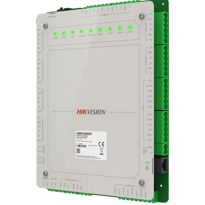 Контролер для чотирьох дверей Hikvision DS-K2624X(P)